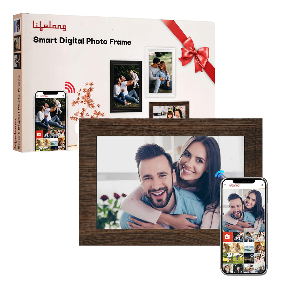 Electronics 10.1 Inch (25.65 CM) Digital Photo Frame with Slideshow, Video & Sound | Share Files with Frameo App