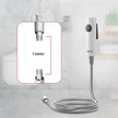 Lifelong LLBAHF12 ABS Health Faucet with SS-304 Grade 1.25 Meter Flexible Hose Pipe and Wall Hook, White (Jet Spray for Toilet), Polished