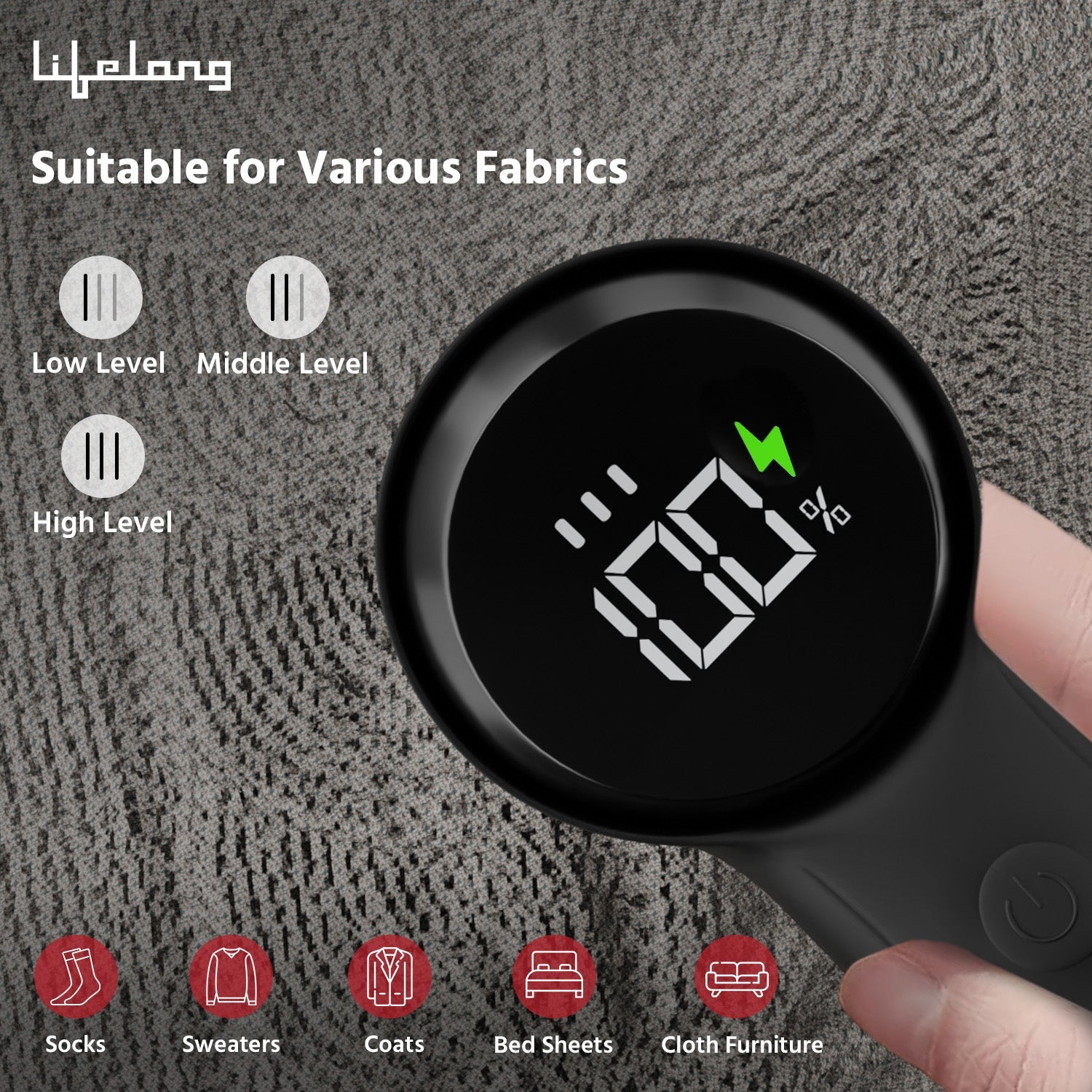 Lifelong Rechargeable Lint Remover - LLELR30