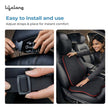 Lifelong Car Seat Cushion & Lumbar Support Combo | 100% Memory Foam Backrest, Headrest Neck Pillow for Driving, Sciatica & Tailbone Pain Relief | Ergonomic 3-in-1 Set, Adjustable Strap (LLCOM03)