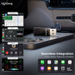 Wireless CarPlay Adapter | Compatible with iPhone/iOS | Stick Cast - Supports Bluetooth & Wi-Fi (LLECA10)