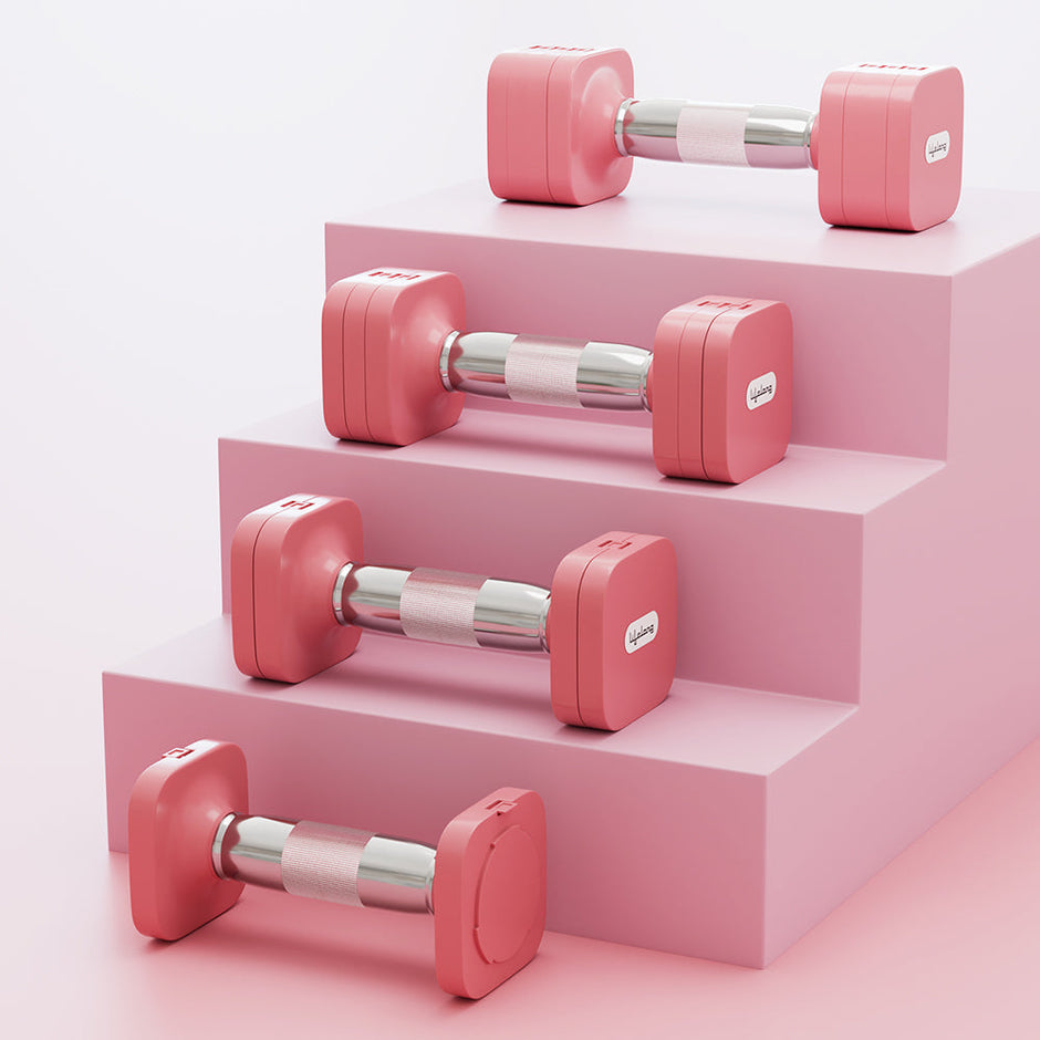 Lifelong Adjustable Dumbbells Set 2-5kg for Home Gym (Pink)