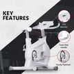 Spin Bike - 8Kg Flywheel, 120Kg Capacity, Adjustable Resistance & LCD Display