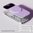 Lifelong 10000mAh Power Bank with 22.5W Fast Charging, Wireless Charging & Phone Stand - Lavender