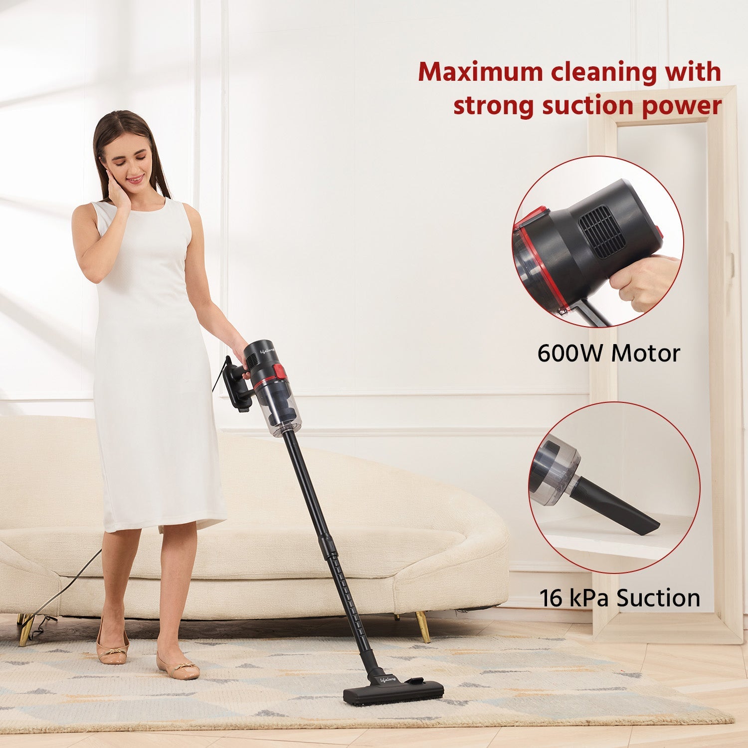 Lifelong Handheld Stick Vacuum Cleaner