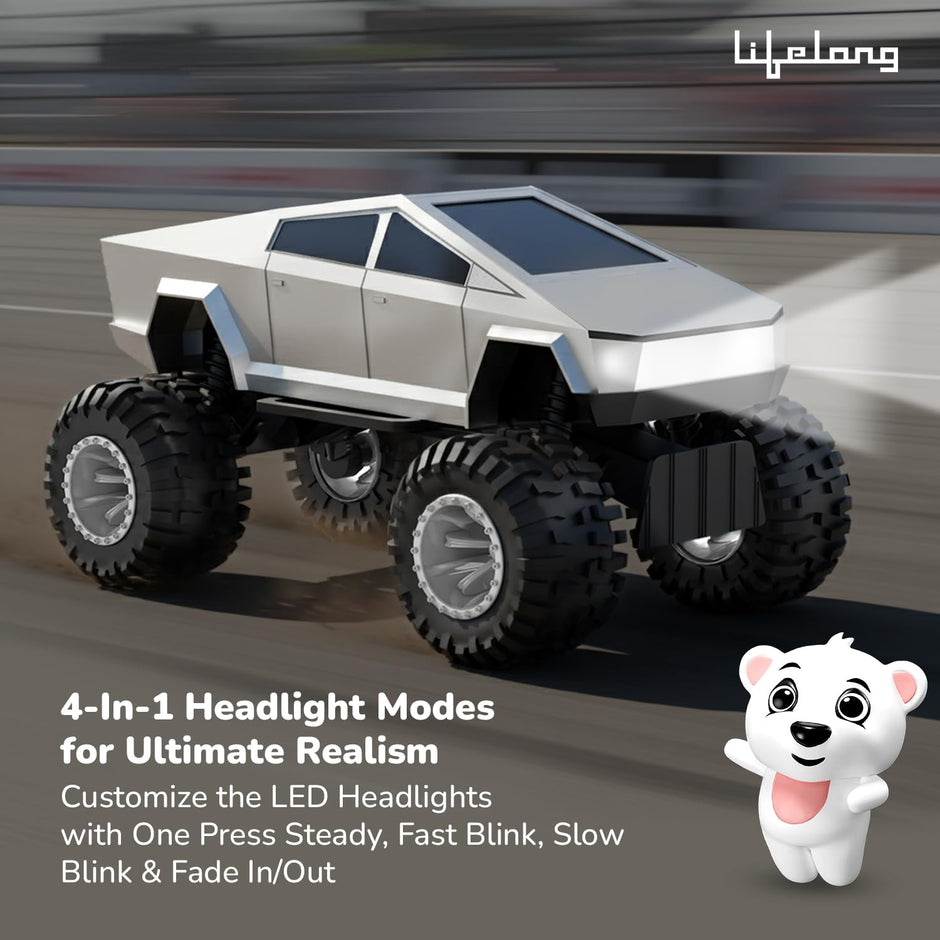 Cuppy Rechargeable Cyberon Truck RC Car for Kids | Off-Road Remote Control with Turbo Speed