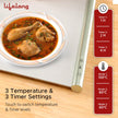 Lifelong Electric Food Warmer - 400 W | Roll Up Silicon Heating Mat | Adjustable Temperature Control with Touch | Even Warming Tray for Dining, Parties & Events | Auto Shut-Off (66 X 42 CM)