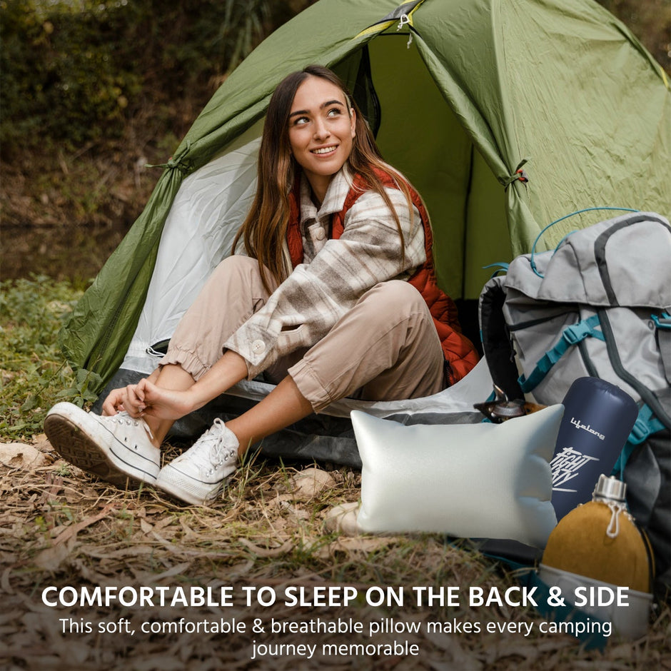 Pillow for Camping,Backpacking, Road Trips, Airplane Pillow for Neck and Back Support Lightweight Pillow