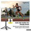 Lifelong Selfie Stick Tripod with Magsafe & Wireless Bluetooth Remote | Lightweight & Portable| Extendable Cell Phone Stand with Phone Clamp & Magnetic Ring | Ideal for iPhone & Android Mobile