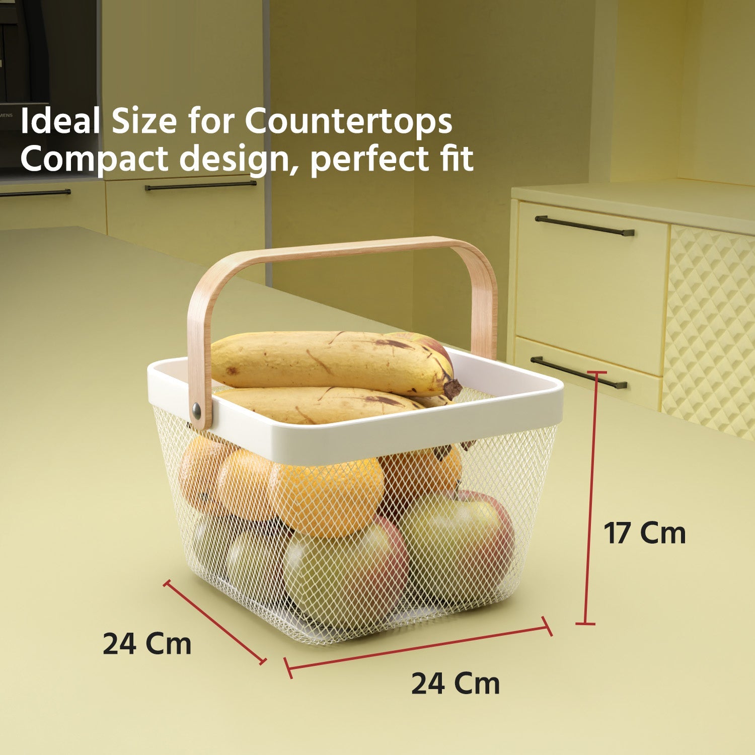 Lifelong Multipurpose Kitchen Storage Basket - Mesh Organizer for Fruits, Vegetables & More