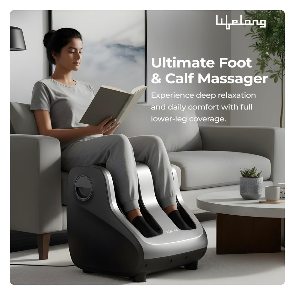 Leg, Foot & Calf Massager Machine with Vibration