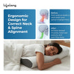Lifelong Memory Foam Cervical Pillow for Neck Support | Orthopedic Contour Foam Pillow for Neck Pain with Breathable Cover | Fits Side & Back Sleepers | Pain Relief for Adults | Comfortable Bed Pillow