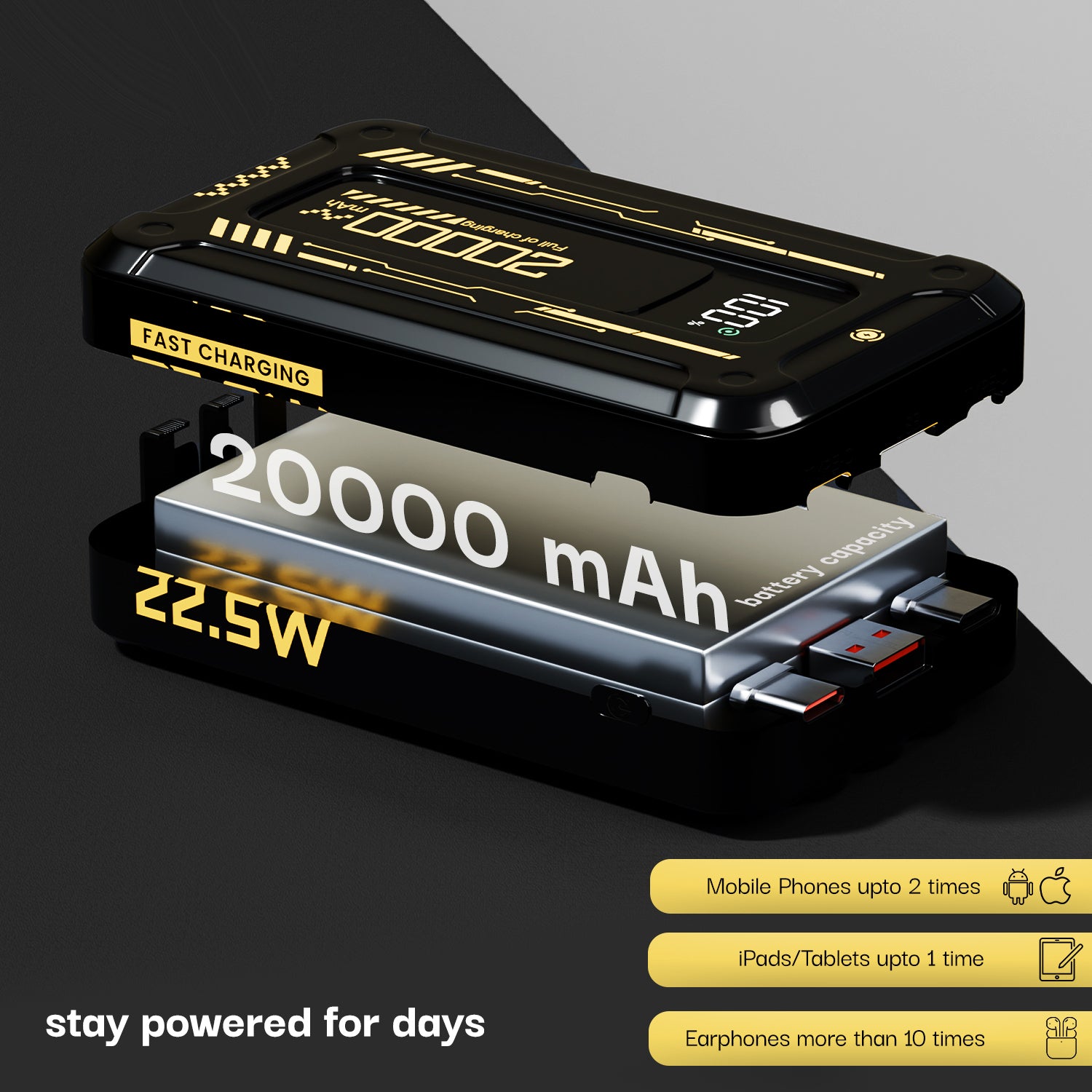 Lifelong LLPBBWB20 20000 mAh 22.5W fast charging powerbank