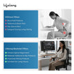 Lifelong Back Support Cushion for Office Chair & Car | Ergonomic Memory Foam Design for Better Posture, Reduced Fatigue, and Comfortable Sitting During Work or Travel