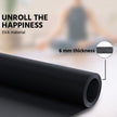 Lifelong Yoga mat for Women & Men EVA Material 6mm Black Anti Slip for Gym Workout