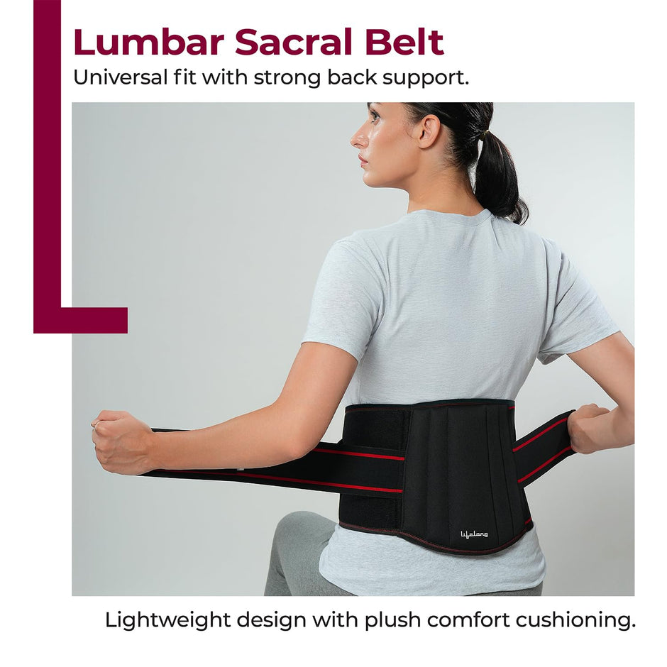 Lifelong Non-Contoured lumber sacral belt