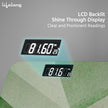 Lifelong Weighing Machine with Backlit LCD Panel |Digital Weight Machine for Body Weight|Thick Tempered Glass with LCD Display|Bathroom Weighing Scale