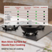 Lifelong Cast Iron Kadai 24cm + glass lid With Wooden Spatula