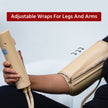 Air Pressure Massager for blood circulation and pain relief of Arms, Leg, Calf and Foot (Brown)