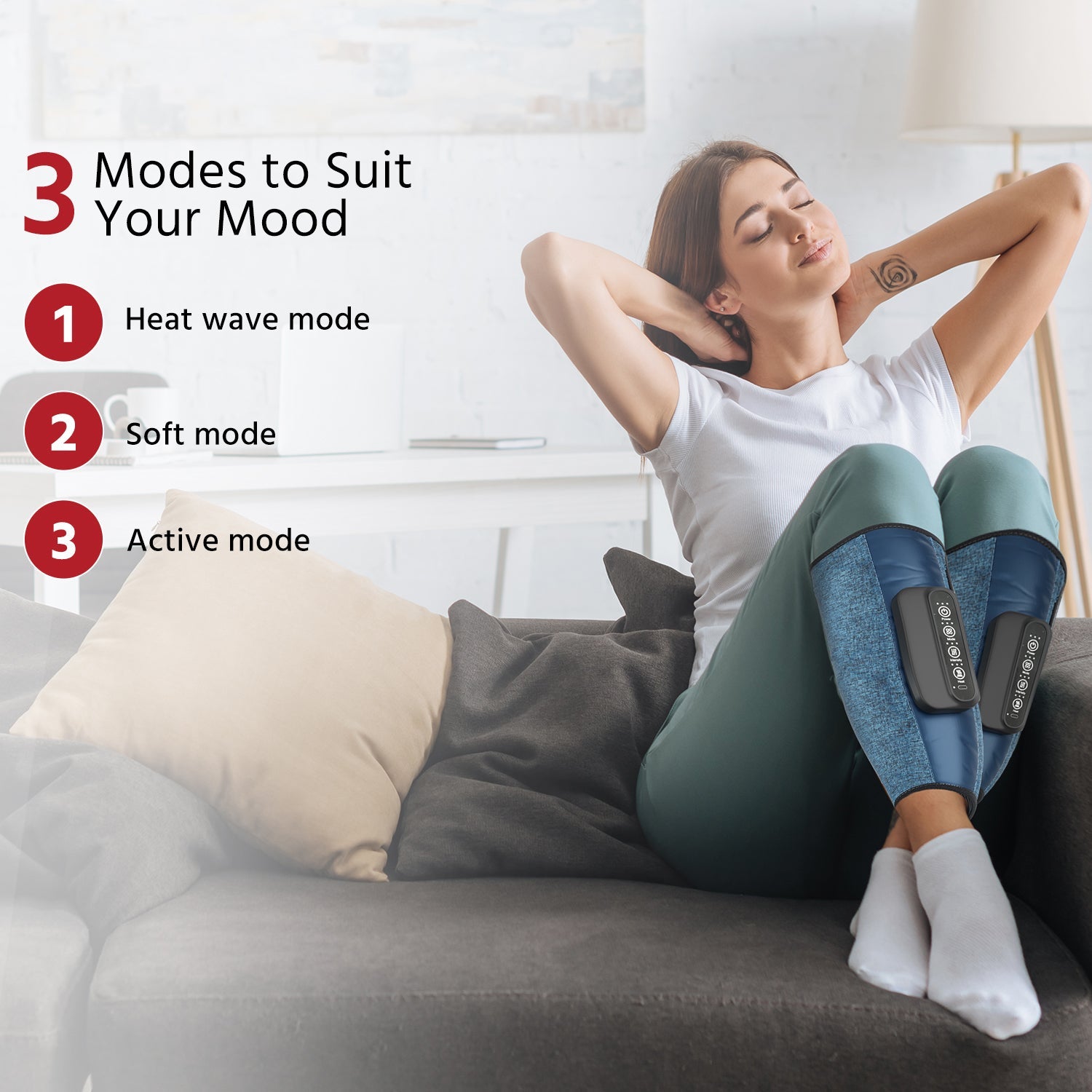 Wireless Leg Massager with Heat