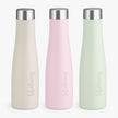 Lifelong Stainless Steel Water Bottle 900ml | Leak-Proof, Rust-Free, Odour-Free & Easy-to-Clean Bottles | Durable Travel, Gym, School & Office Water Bottles with Secure Cap (Pack of 3) Almond Birch, Blush Pink, Glacier