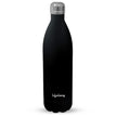 Lifelong Thermosteel Flask 1000 ml Stainless Steel | Soft Touch | Water Bottle 24 Hours Hot & Cold | Double Wall Vacuum Insulated | Leakproof, Rust Free | Ideal for Office & Travel (Black, LLVF008) Black 1000 ml