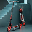 Kids Kick Scooter with Adjustable Height – Aluminium Frame (Black & Red)