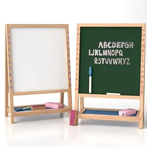 Lifelong Cuppy 2-in-1 Wooden Easel Board | White & Black Board for Kids