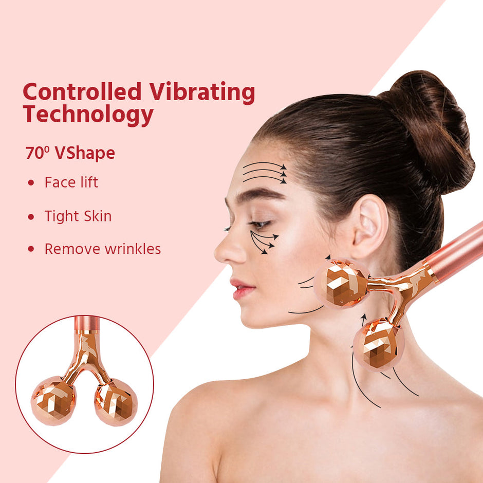 Electric Jade Roller with Ball Roller, T-Shape Roller & Y-Shape Roller ...