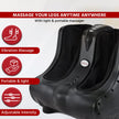 Air Pressure Foot & Leg Massager – 14 Airbags, 6 Rollers, 3 Modes + Heat, Portable