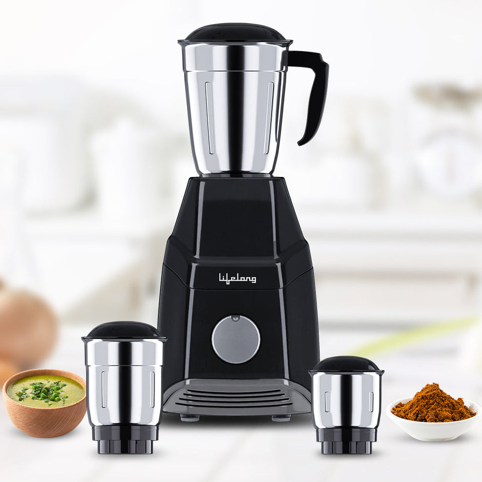 Lifelong LLMG7C 750W Mixer Grinder With 3 Jars (0.4 L, 0.8L & 1.25L)