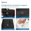 Lifelong Car Seat Cushion & Lumbar Support Combo | 100% Memory Foam Backrest, Headrest Neck Pillow for Driving, Sciatica & Tailbone Pain Relief | Ergonomic 3-in-1 Set, Adjustable Strap (LLCOM03)