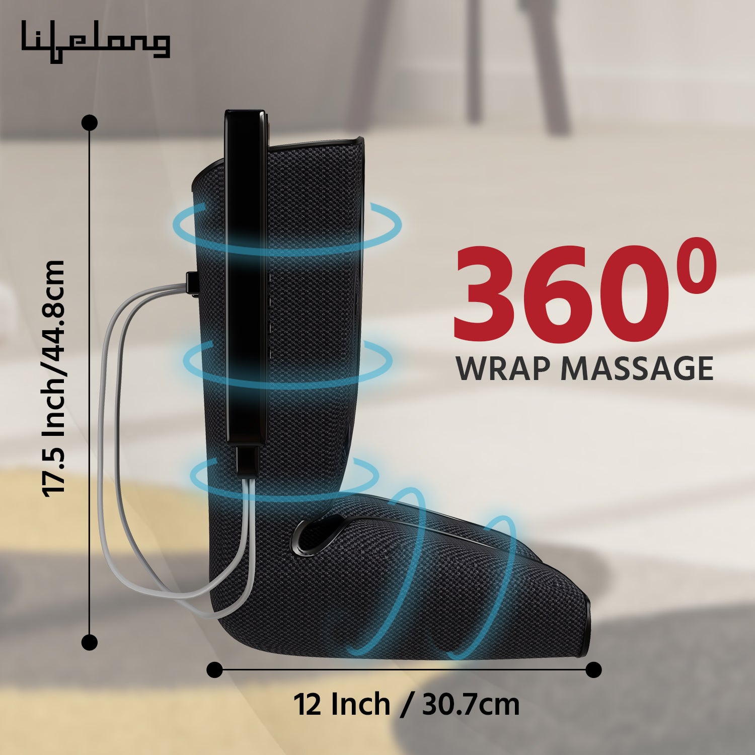 LLM522 Lifelong Rechargeable Air Pressure Massager - For Calfs & Foot