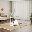 Elliptical Cross Trainer - 6 kg Flywheel, Magnetic Resistance, Touch LED Display & Tablet Holder (White)