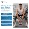 Lifelong 3D Knee Cap Compression Sleeve (XL) | Knee Support Brace, Anti Slip Base, Breathable Lightweight Fabric | Sports Gym & Daily Wear | Secure Ergonomic Adjustable Fit for Men & Women
