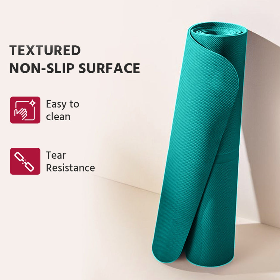 Lifelong Yoga mat for Women & Men EVA Material 4mm Sea Blue Anti Slip for Gym Workout