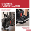 Lifelong Air Bike Exercise Cycle for Home Gym | Dual Action Stationary Cardio Bike for Full Body Workout| Adjustable Cushioned Seat with Backrest |Moving Handles & Anti-Skid Pedals |Max User Weight 125 kg