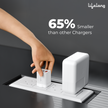 Lifelong 45W Super-Fast GaN Charger PD Technology | 1 USB A + 1 Type C Port | iPhone 17/16/15/14 (Including Pro Max), Android, Samsung | Laptops - MacBook, Dell, HP, Lenovo, Acer, ASUS