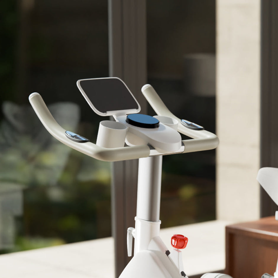 Fit Pro Spin Fitness Bike|8Kg Flywheel|Adjustable Resistance & Heart Rate Sensor|Quiet Belt-Driven System|Touch LED Screen Display|Steel Frame|Home Workout & Cardio|Max Weight 120Kg