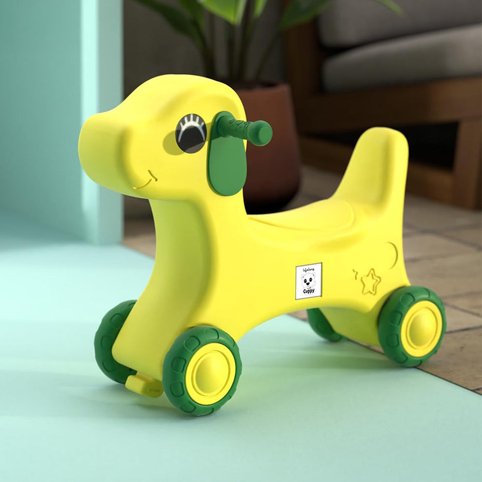 Puppy Ride-On Toy for Toddlers - Sturdy, Battery-Free Indoor & Outdoor Fun