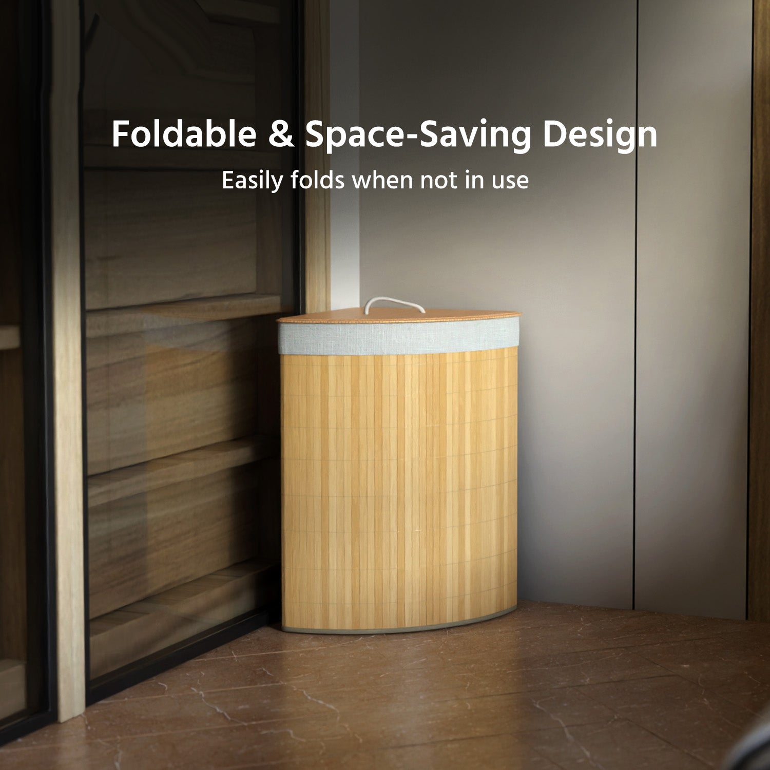 Bamboo Laundry Basket with Lid