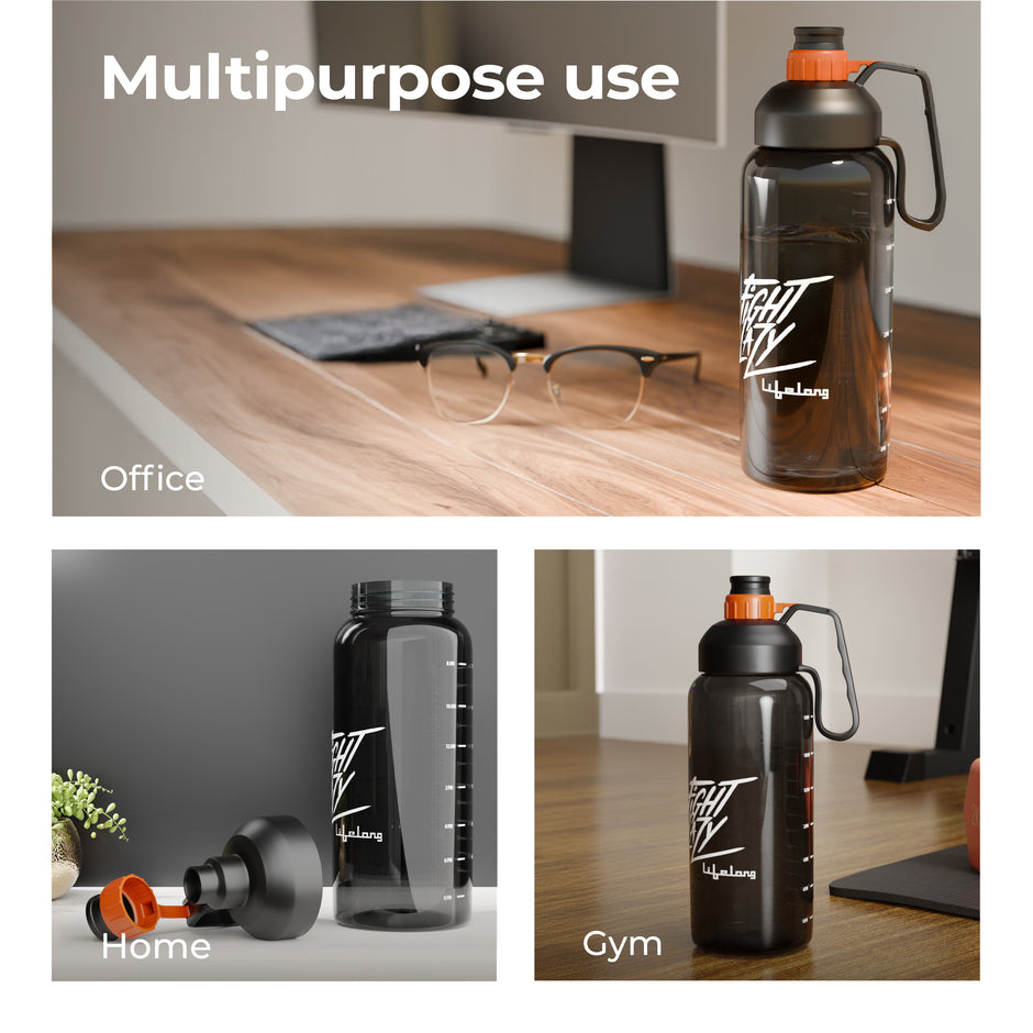 Lifelong Gym Gallon Bottle 1800 ml (Black)