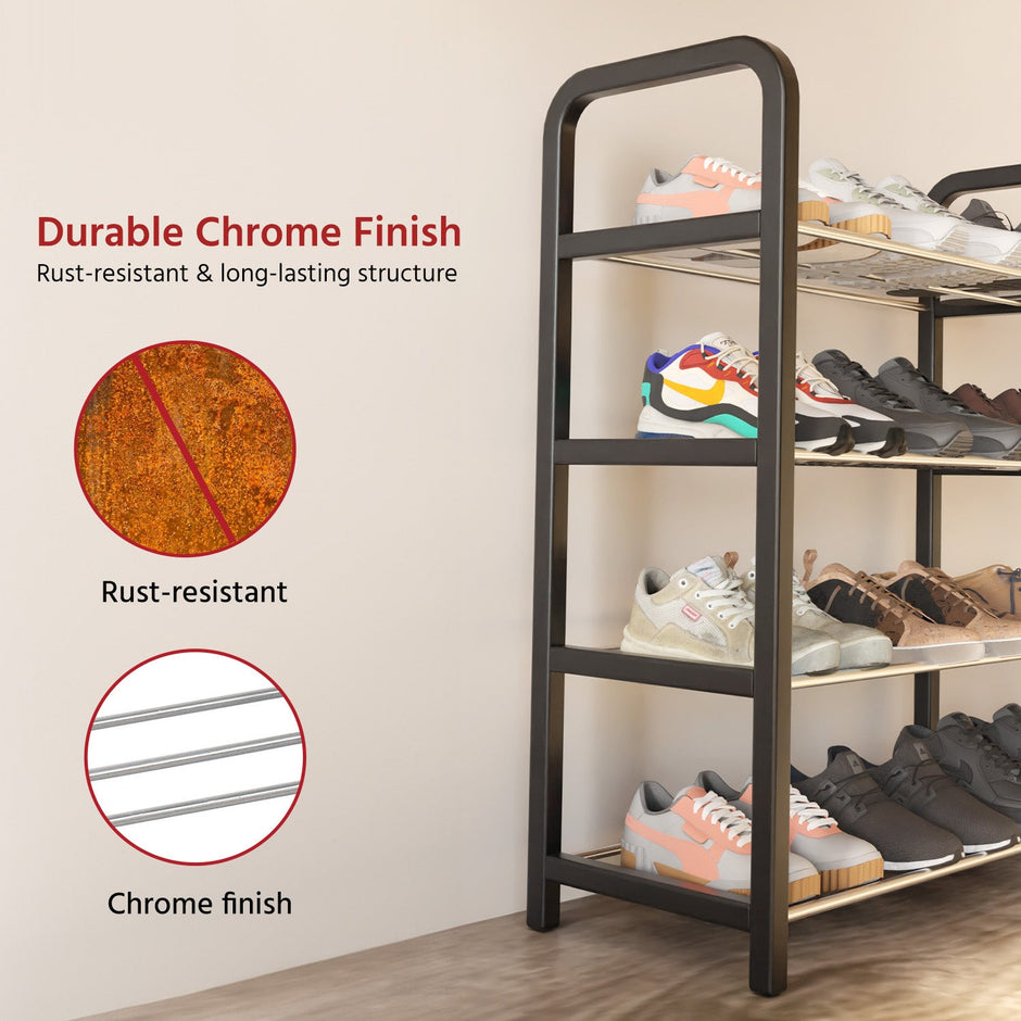 Multipurpose shoe rack 4-tier