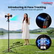 Lifelong Electronics AI Powered Selfie Stick Tripod 183CM/72 Inches | Auto Face Tracking | Quad Leg Stability Mobile Stand for Desk with Dual Influencer Light (5W) | Tripod Stand for Phone & Camera