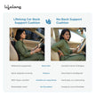 Lifelong Car Lumbar Support Cushion for Back Pain Relief| 100% Memory Foam Ergonomic Posture Pillow for Drive, Sciatica, Lower Back| Adjustable Strap, Breathable Mesh Cover (LLBR11)