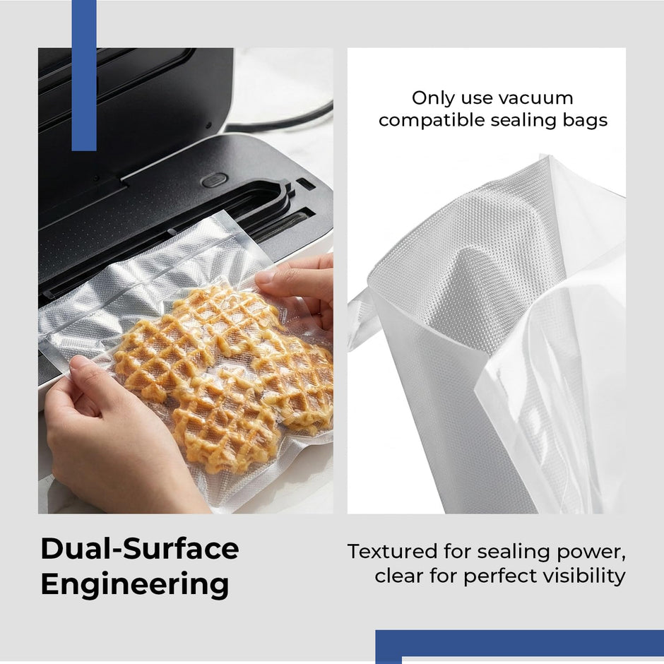 Lifelong Vacuum Sealer Machine for Dry & Wet Food Packing | Automatic Seal with Compact Design & Digital Display | Food Sealer with Vacuum Bags, One-Touch Operation & Airtight Storage Preservation