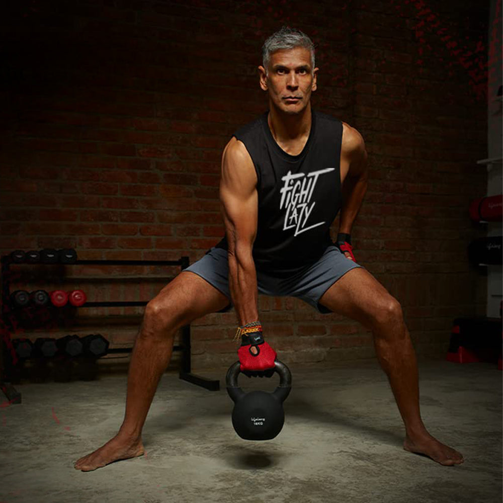 Lifelong Neoprene cast Iron Kettlebells 04Kg - Black