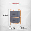 Lifelong Multipurpose 2-Drawer Fabric Storage Organizer, Space-Saving & Stylish