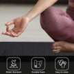 Lifelong Dual Color Yoga mat for Women & Men EVA Material 6mm Anti-Slip Yoga Mat Black/Orange