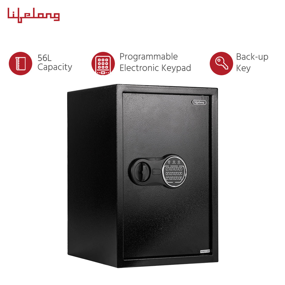 56 L Digital Safe Locker Box For Home & Office | Wardrobe Compatible